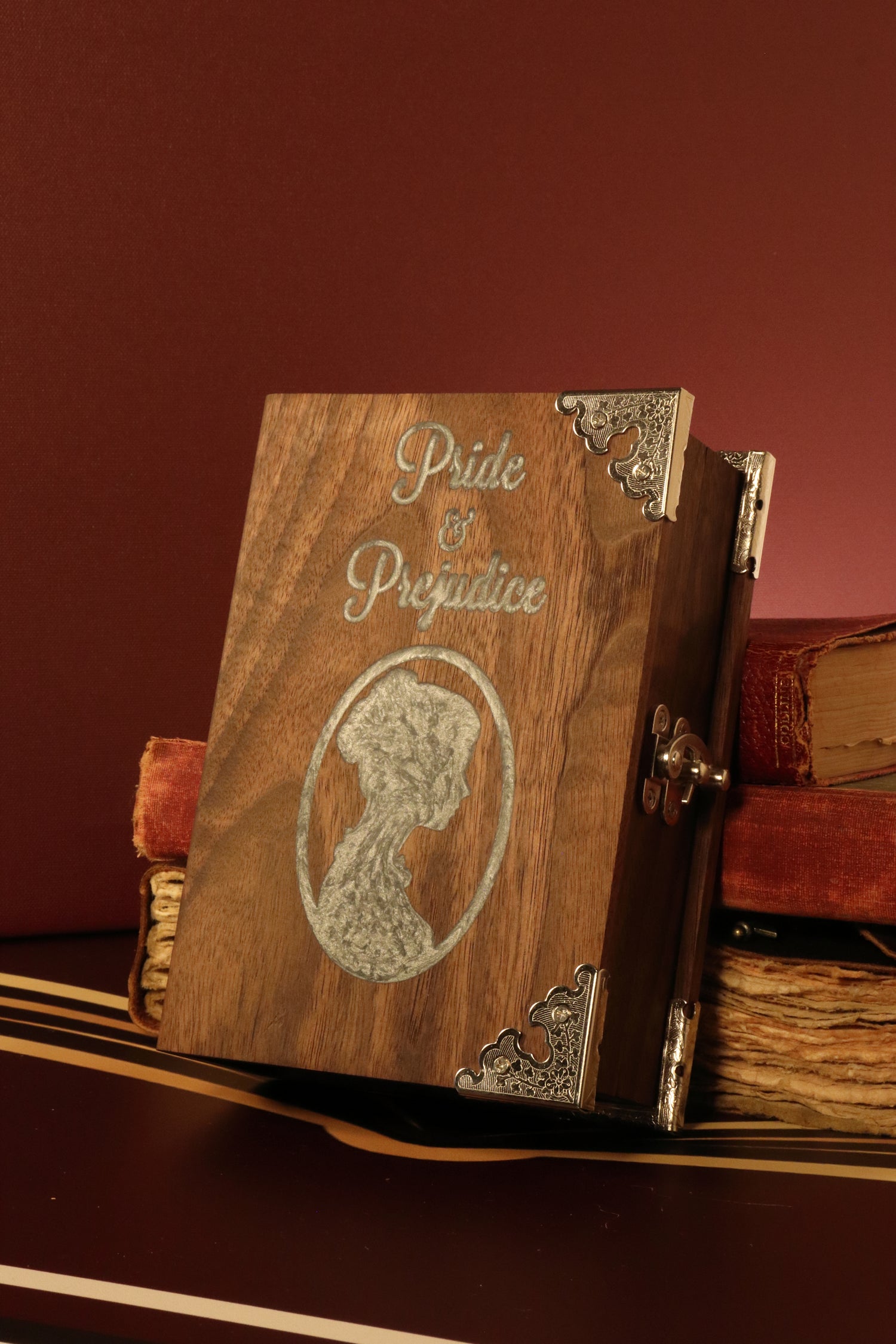 Pride and Prejudice book-shaped jewelry box by Jewlbook for rings, necklaces and keepsakes